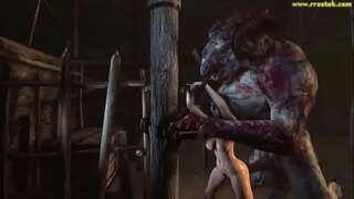 3D monster hanga i te kotiro kopu matakoma